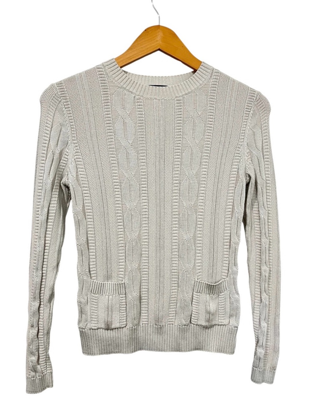 Brooks Brothers Lightweight Slim Fit Cable Knit Crewneck Sweater